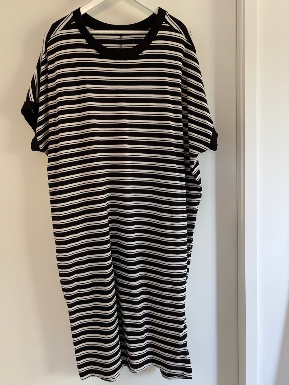 Striped Casual Jersey Shift Dress